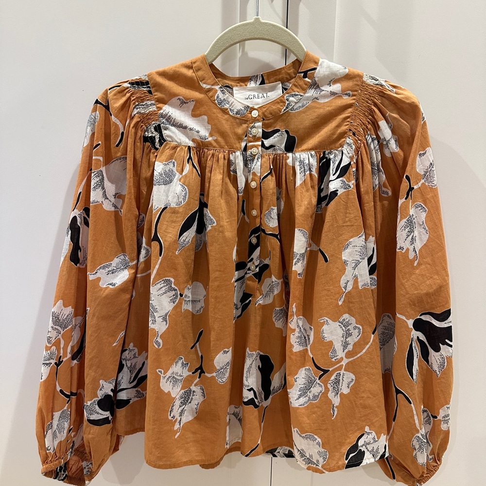 THE GREAT. Women's Floral Blouse